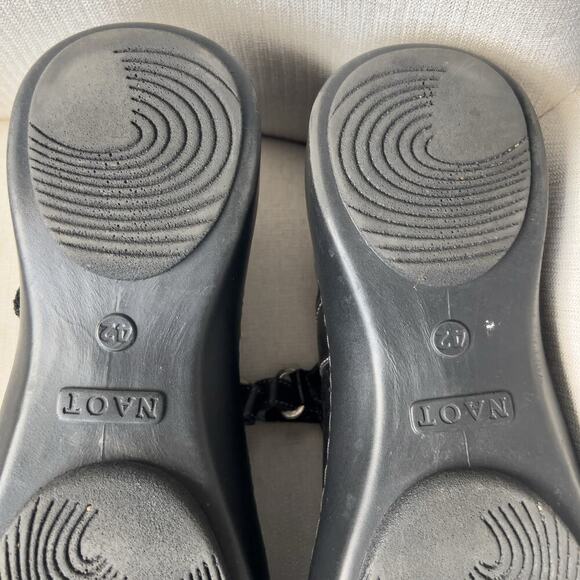 Naot Shoes Womens 11 11.5 Mary Jane Black Leather 42 Rubber - Picture 10 of 10